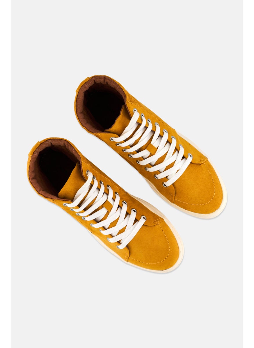 Men Jett Medium High Cut Casual Shoes, Mustard