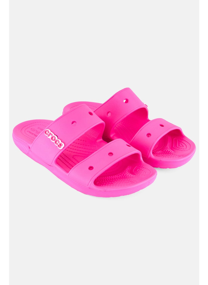 Men Classics Slip On Slides, Dark Pink