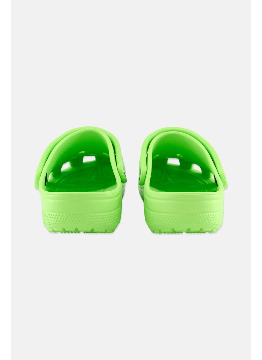 Men Classic Sling Back Clogs, Lime Green