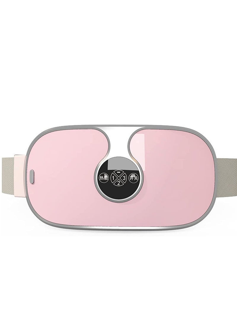 Portable Rechargeable USB Menstrual Heating Pad with Fast Pain Relief - 3 Heat & Massage Modes - Back/Belly Heat Pads - Women's Gifts
