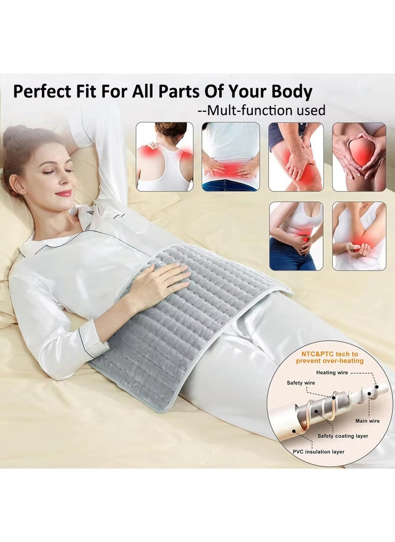 Electric Heating Pad Winter Warmer Pad For Bed Sofa Body Thermal Heating Pad Household Office Washable Portable Heating Blanket 9 Heat Settings Heating Pad For Knee Neck Shoulder Back Pain  Period Cramps Relief