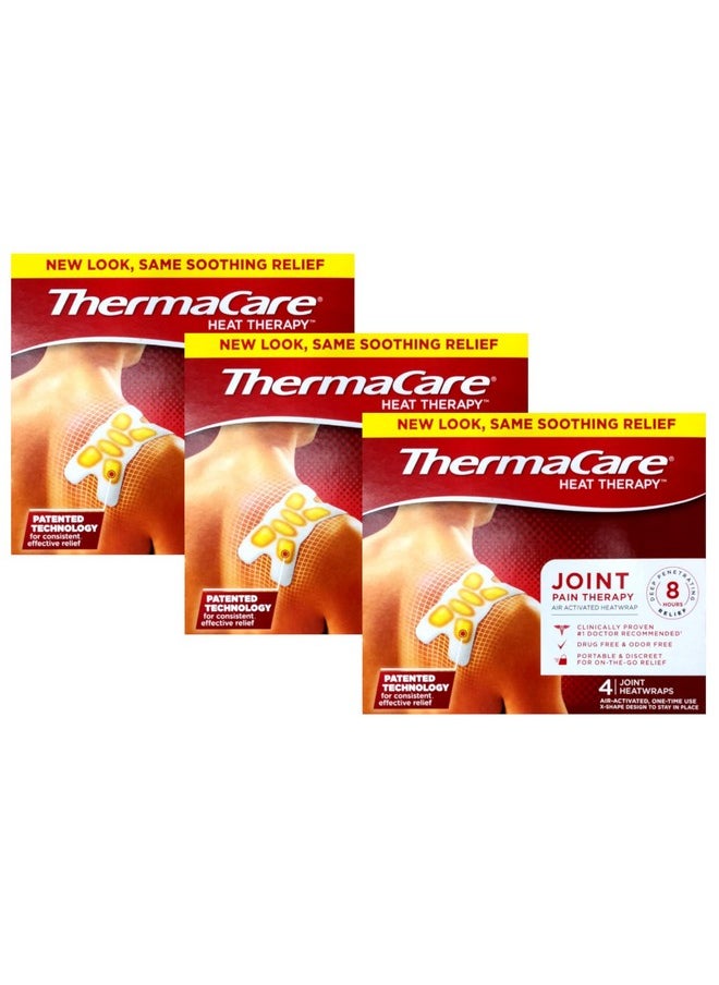 Advanced Multi-Purpose Joint Pain Therapy (4 Count, Pack Of 3) Heatwraps, Up To 8 Hours Of Pain Relief, Temporary Relief Of Joint Pains