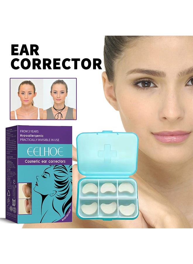 Cosmetic Ear Correclors - 6 Correctors Waterproof Ear Correction Patches: Ear Reshaping and Support for Protruding Ears, Small Ear Effect