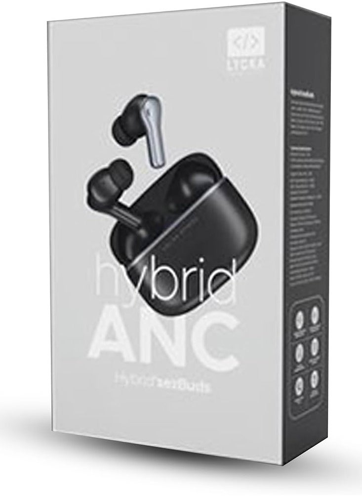 LYCKA HYBRID ANC Hybrid'sezBuds | 40dB Premium Hybrid Active Noise Cancelling