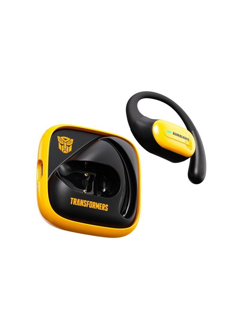 TF-T59 OWS Earphones - Bluetooth 5.4 Wireless Earbuds with 4 Hours Playback, 100-Hour Standby, and 10m Transmission Distance for Ultimate Audio Experience - Yellow