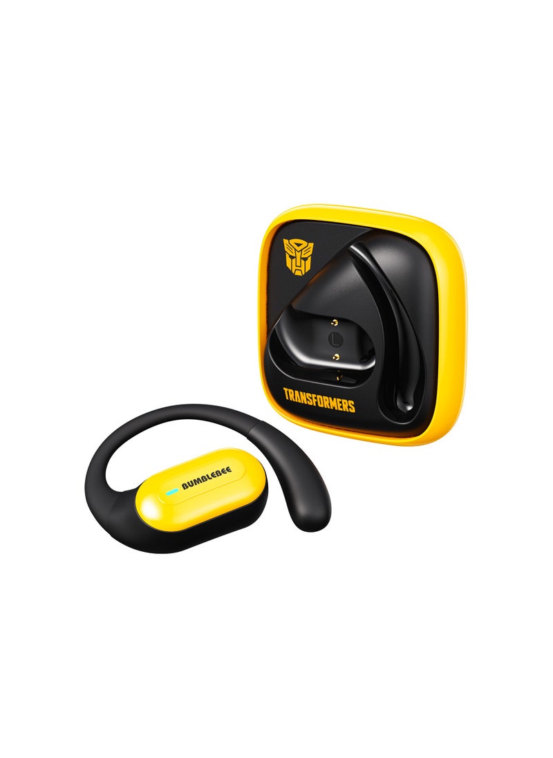 TF-T59 OWS Earphones - Bluetooth 5.4 Wireless Earbuds with 4 Hours Playback, 100-Hour Standby, and 10m Transmission Distance for Ultimate Audio Experience - Yellow
