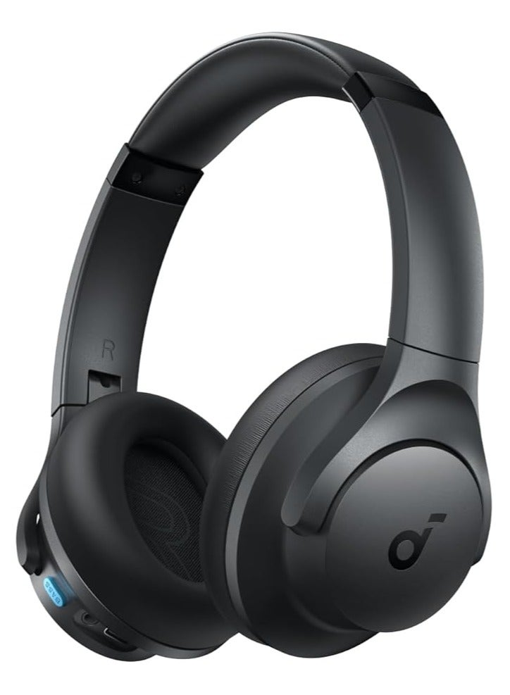 Q11i Wireless Over-Ear Bluetooth Headphones by Anker, Deep Bass, 60H Playtime, Hi-Res Audio, Detachable Ear Cushions, Multipoint Connection Dark Grey