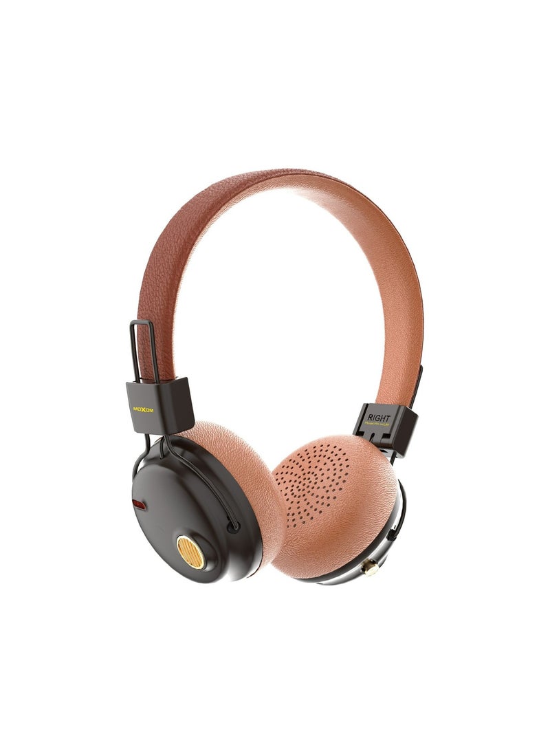 MX-WL89 Wireless On-Ear Headphones - Pure Bass - 5.3 Wireless - 37.5H Music Time - Speed Charge - Fast Usb Type-C - Foldable Hi-Fi Audio