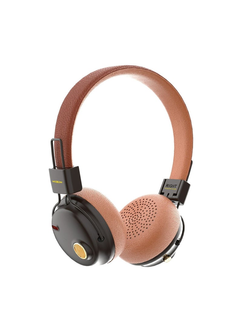 MX-WL89 Wireless On-Ear Headphones - Pure Bass - 5.3 Wireless - 37.5H Music Time - Speed Charge - Fast Usb Type-C - Foldable Hi-Fi Audio