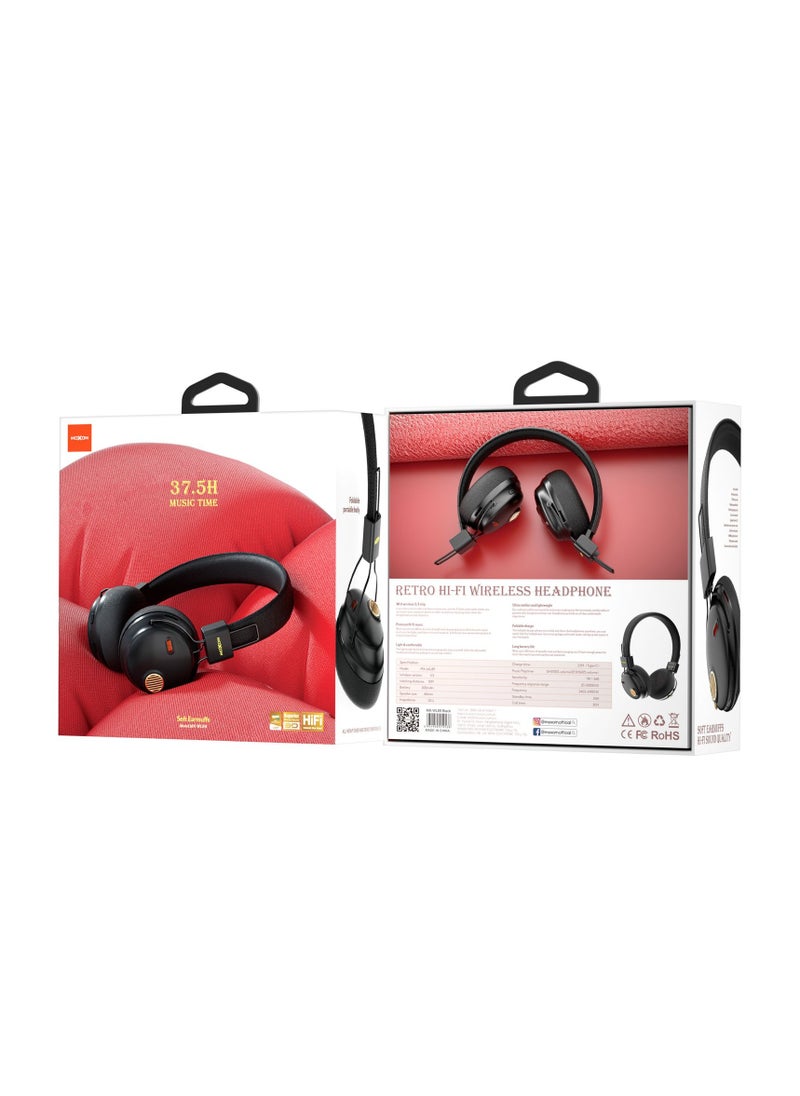 MX-WL89 Wireless On-Ear Headphones - Pure Bass - 5.3 Wireless - 37.5H Music Time - Speed Charge - Fast Usb Type-C - Foldable Hi-Fi Audio