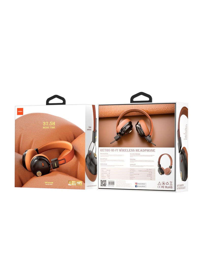 MX-WL89 Wireless On-Ear Headphones - Pure Bass - 5.3 Wireless - 37.5H Music Time - Speed Charge - Fast Usb Type-C - Foldable Hi-Fi Audio