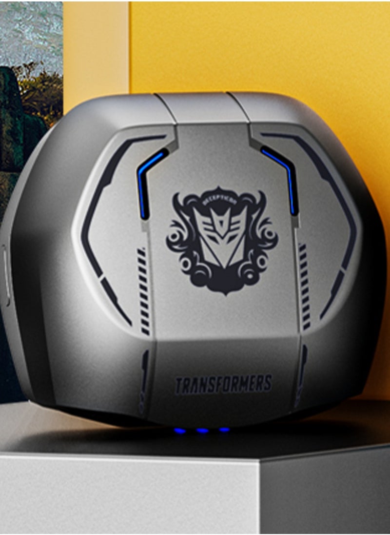 TF-T06 TWS Bluetooth Earbuds, In-Ear Design, Noise Isolation, Up to 30 Hours Playtime - Silver