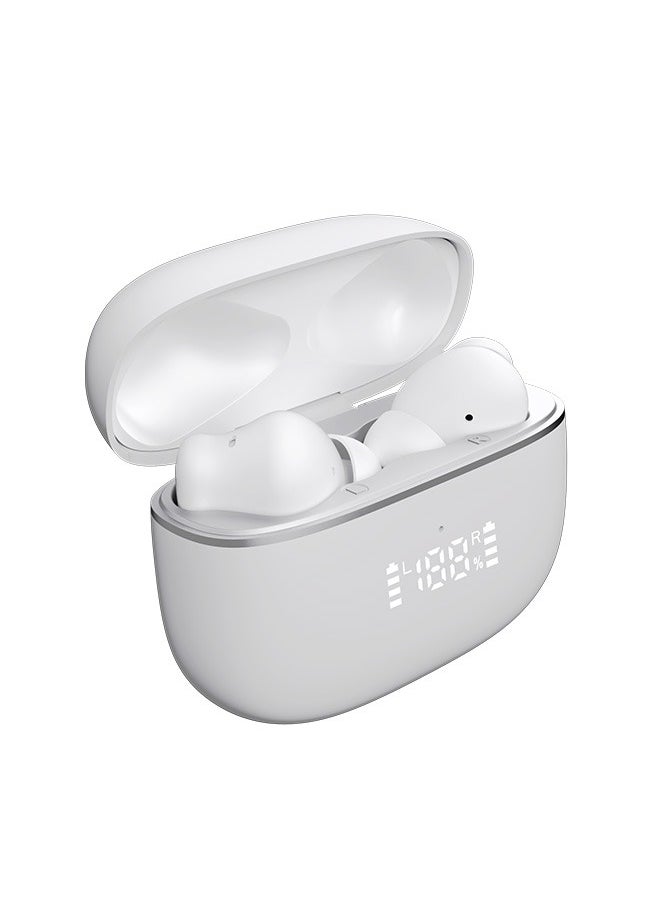 Maverick Wireless Earbuds with Noise Cancellation (ENC) - 7 Hours Playtime with Bluetooth 5.4 - AI Enhanced Calls Quad Mics - Gaming Bluetooth Earphones with Ultra-Low Latency - Deep Bass, Touch Control - For Exercise, Gym - Compatible with iPhone & Android (White)