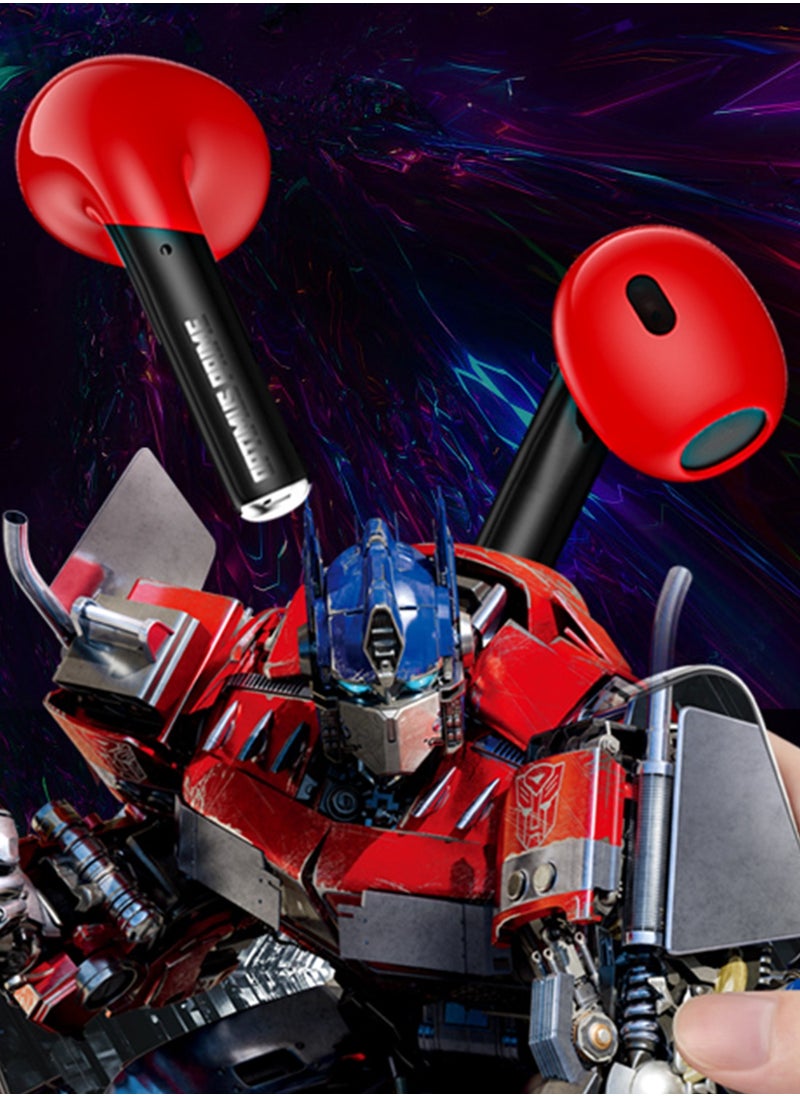 MG-C03 TWS Wireless Bluetooth Earphones – HiFi Stereo Sound, Fast Charging, Noise Cancelling, for Gaming and Music - Red