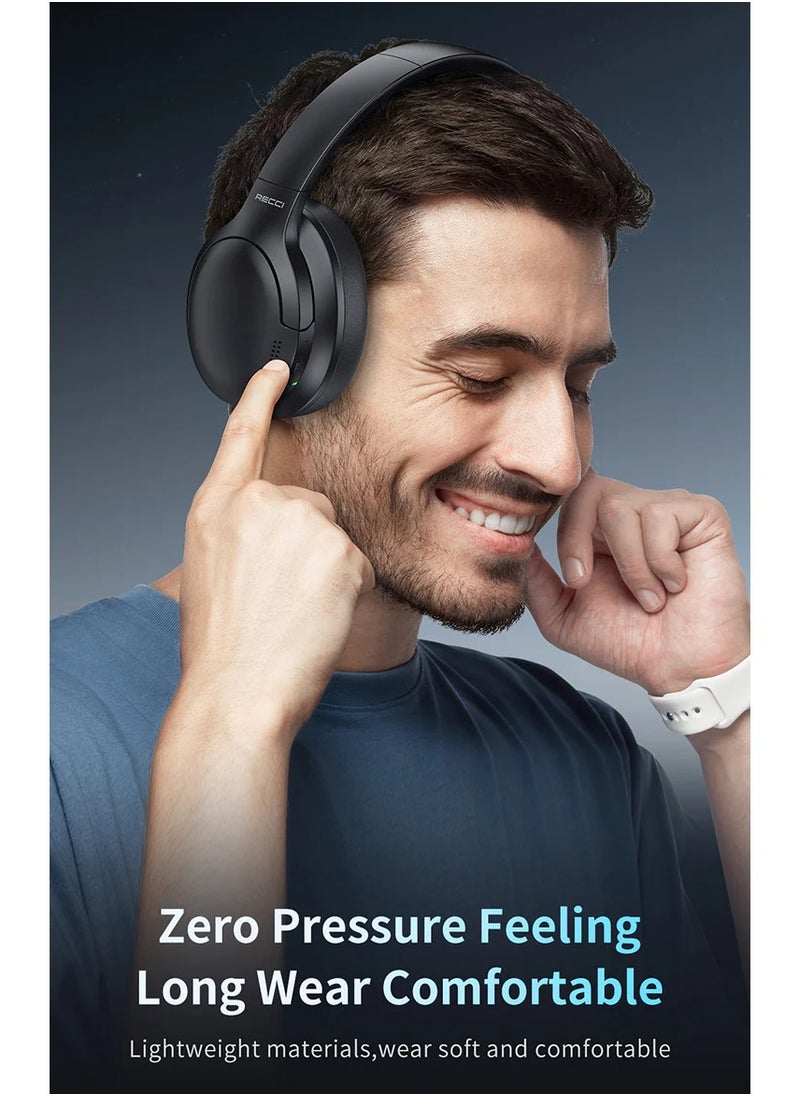 BARON SERIES Bluetooth Headsets with ANC 40dB Noise Cancellation, Hi-Fi Sound, Foldable & Lightweight Design, 300mAh Battery, V5.3 Bluetooth Technology – Perfect for Immersive Listening, Calls, and Sports