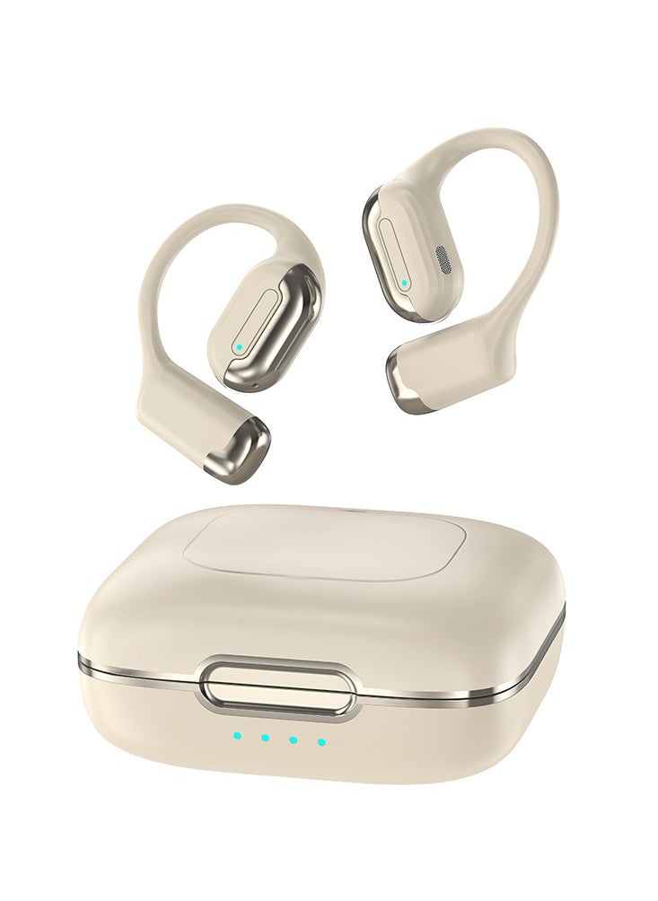 Trands OWS Open Ear Wireless Headphone with Ear hooks Free Clip Feather like Wear Bluetooth 5.4 BT991
