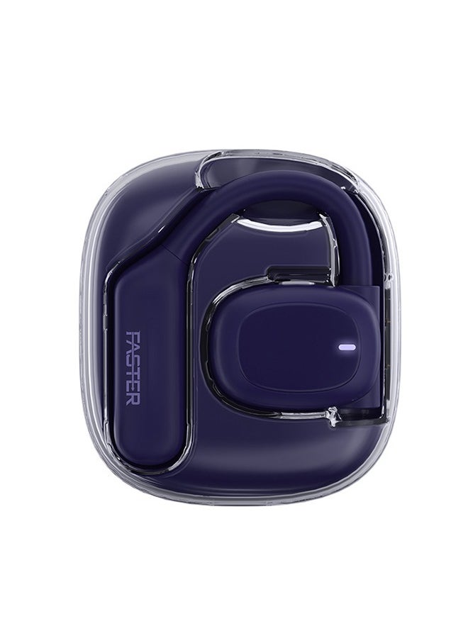 ArcX Over Ear Wireless Earbuds with Noise Cancellation (ENC) - 40 Hours Playback with Bluetooth 5.3 - HiFi Stereo Sound Airpods - Sports Earhooks Bluetooth Earphones - For Exercise, Gym - Compatible with iPhone & Android (Blue)