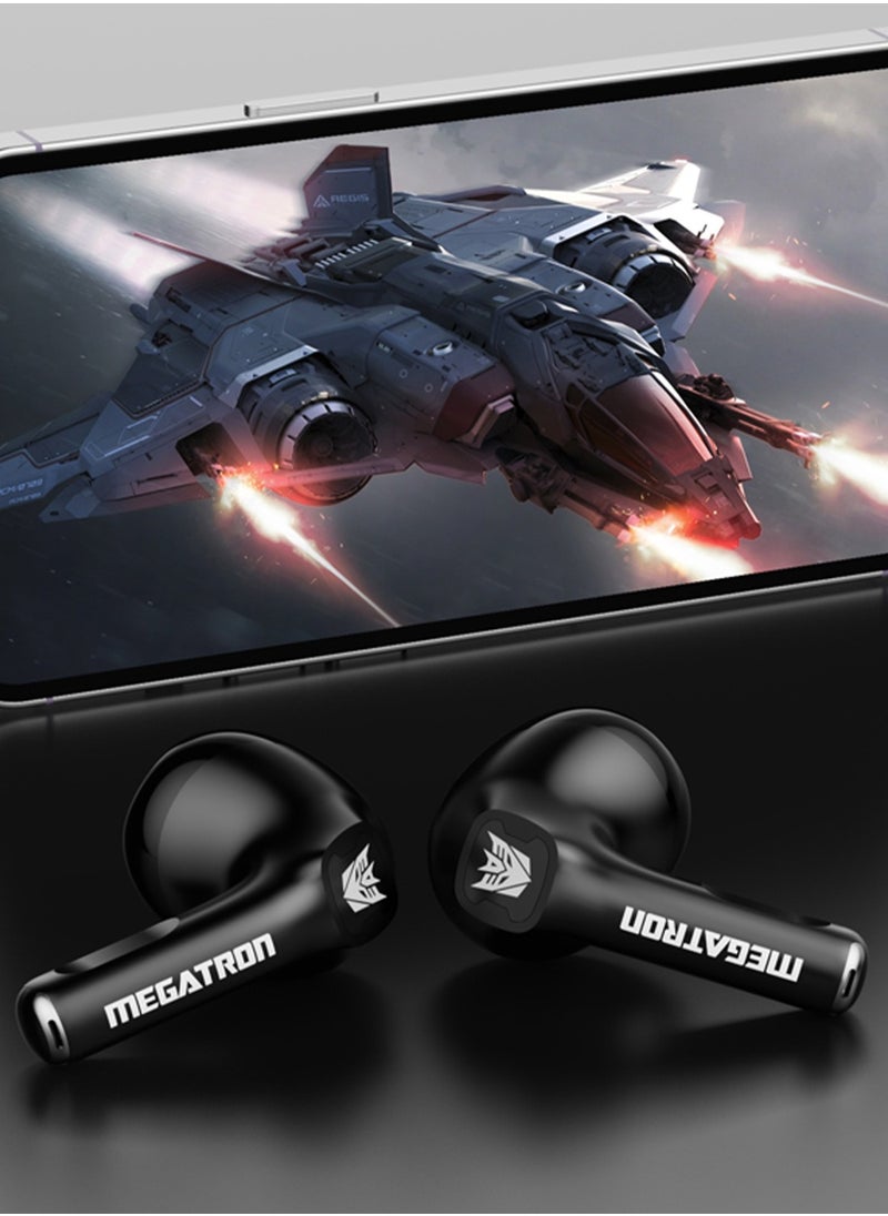 TF-T23 Wireless Bluetooth Earbuds, Up to 5 Hours Playtime, 30mAh Battery, 280mAh Charging Case, Use For Gaming, Music and Calls – Black
