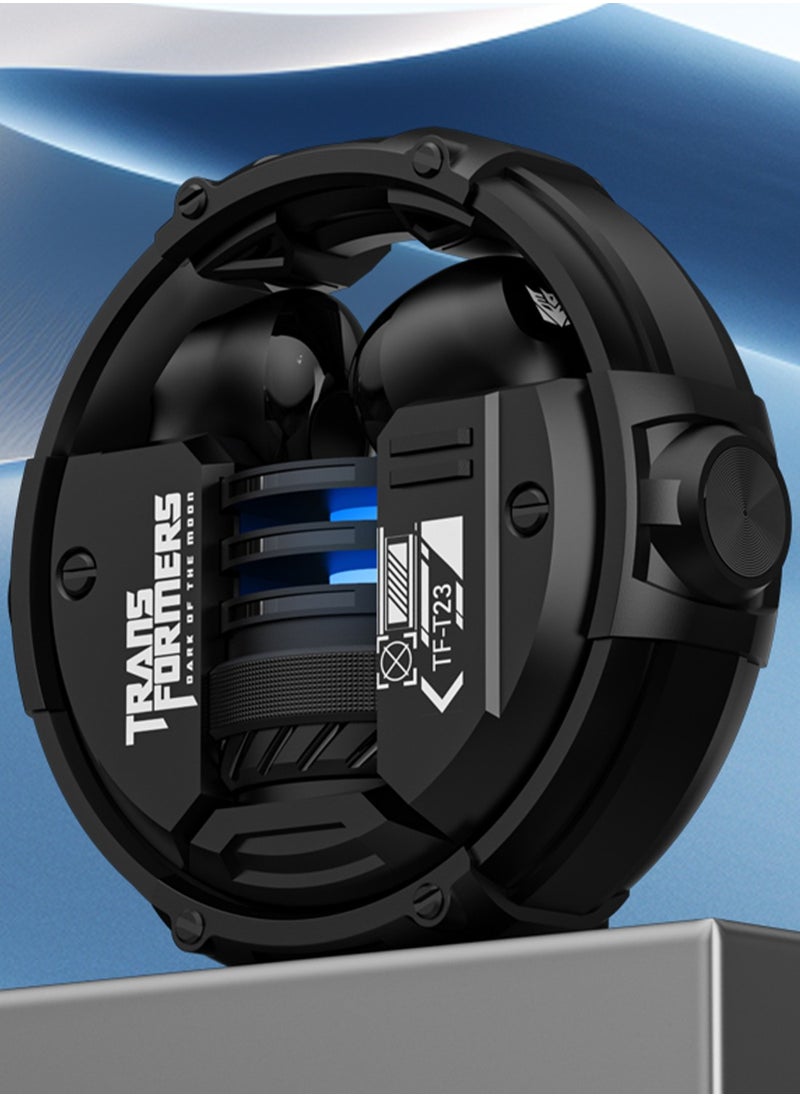 TF-T23 Wireless Bluetooth Earbuds, Up to 5 Hours Playtime, 30mAh Battery, 280mAh Charging Case, Use For Gaming, Music and Calls – Black