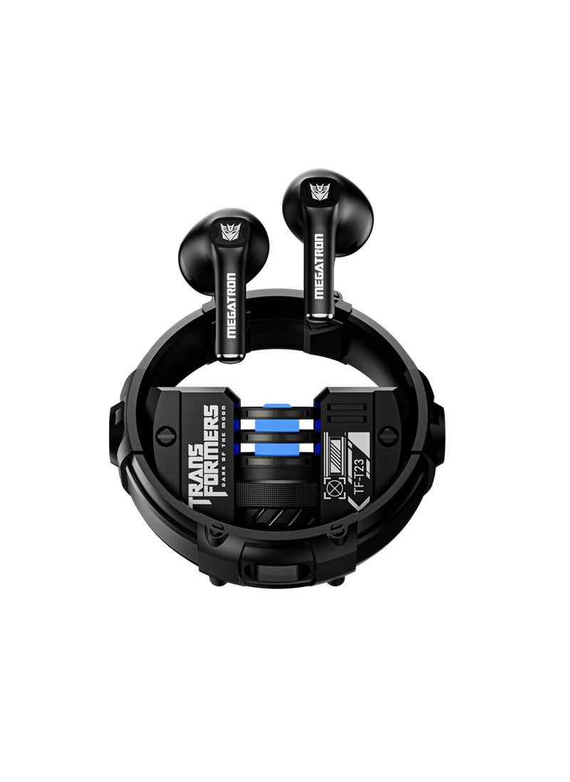 TF-T23 Wireless Bluetooth Earbuds, Up to 5 Hours Playtime, 30mAh Battery, 280mAh Charging Case, Use For Gaming, Music and Calls – Black