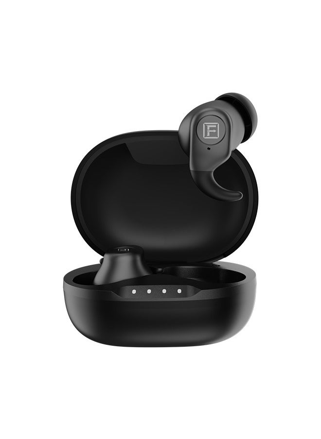 StudX Wireless Earbuds with Active Noise Cancellation (ANC) - 25 Hours Playtime with Bluetooth 5.4 - HiFi Stereo Sound Airpods - Gaming Bluetooth Earphones with Ultra-Low Latency - Deep Bass, IPX4 Water Resistant - For Exercise, Gym - Compatible with iPhone & Android (Black)