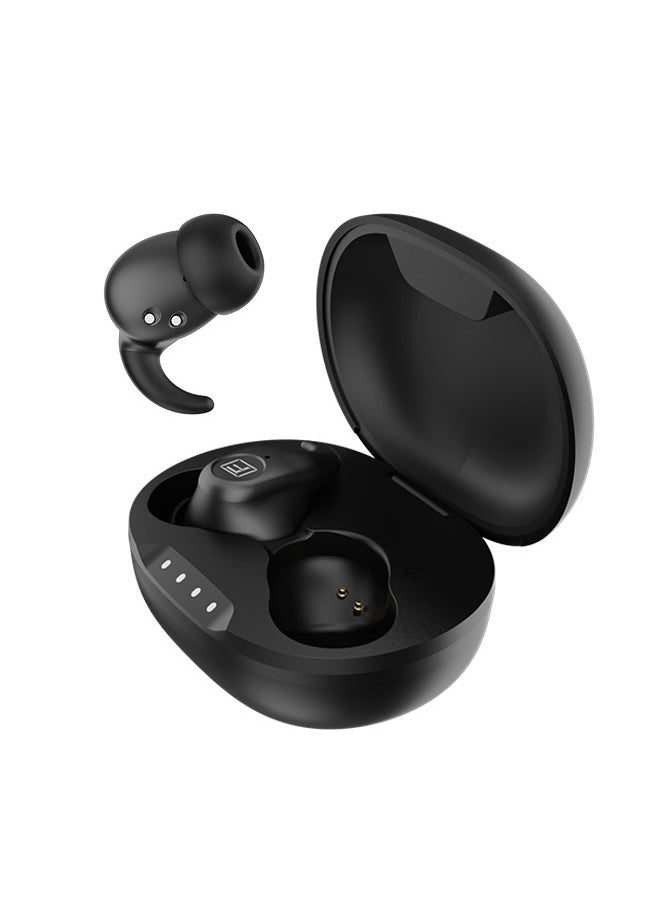 StudX Wireless Earbuds with Active Noise Cancellation (ANC) - 25 Hours Playtime with Bluetooth 5.4 - HiFi Stereo Sound Airpods - Gaming Bluetooth Earphones with Ultra-Low Latency - Deep Bass, IPX4 Water Resistant - For Exercise, Gym - Compatible with iPhone & Android (Black)