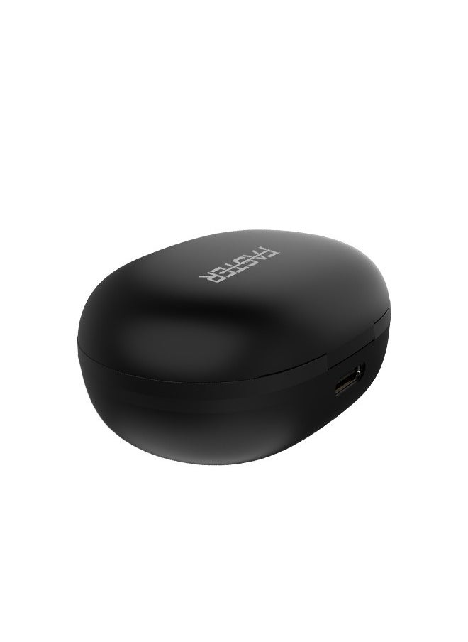 StudX Wireless Earbuds with Active Noise Cancellation (ANC) - 25 Hours Playtime with Bluetooth 5.4 - HiFi Stereo Sound Airpods - Gaming Bluetooth Earphones with Ultra-Low Latency - Deep Bass, IPX4 Water Resistant - For Exercise, Gym - Compatible with iPhone & Android (Black)