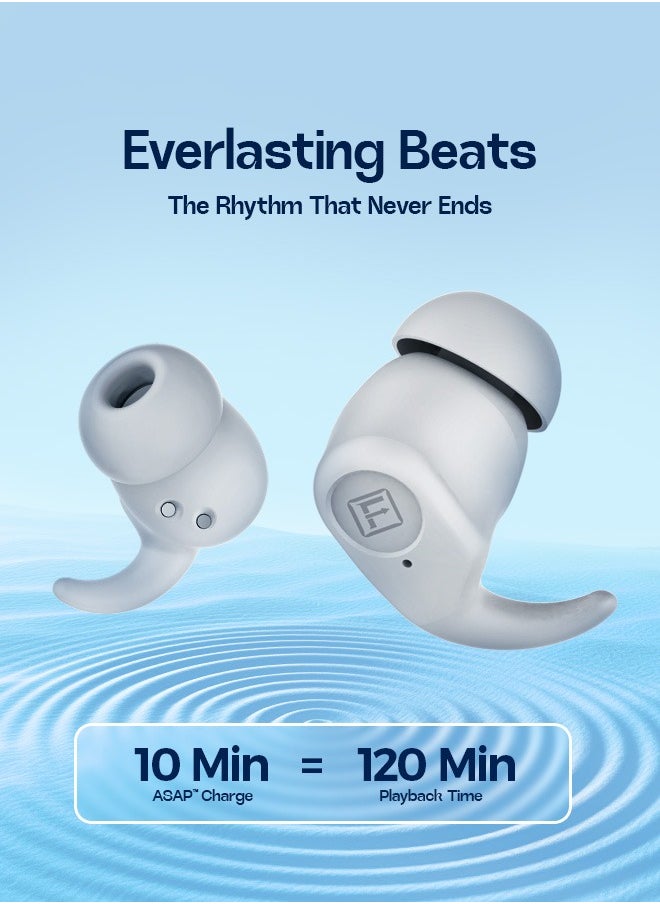 StudX Wireless Earbuds with Active Noise Cancellation (ANC) - 25 Hours Playtime with Bluetooth 5.4 - HiFi Stereo Sound Airpods - Gaming Bluetooth Earphones with Ultra-Low Latency - Deep Bass, IPX4 Water Resistant - For Exercise, Gym - Compatible with iPhone & Android (Black)