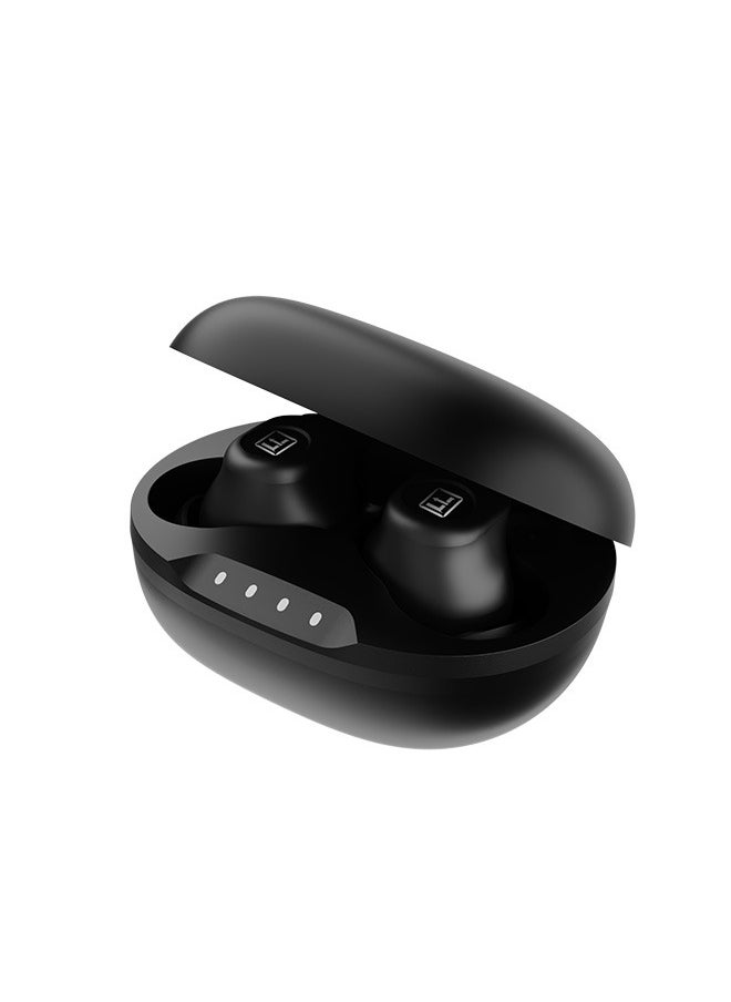 StudX Wireless Earbuds with Active Noise Cancellation (ANC) - 25 Hours Playtime with Bluetooth 5.4 - HiFi Stereo Sound Airpods - Gaming Bluetooth Earphones with Ultra-Low Latency - Deep Bass, IPX4 Water Resistant - For Exercise, Gym - Compatible with iPhone & Android (Black)