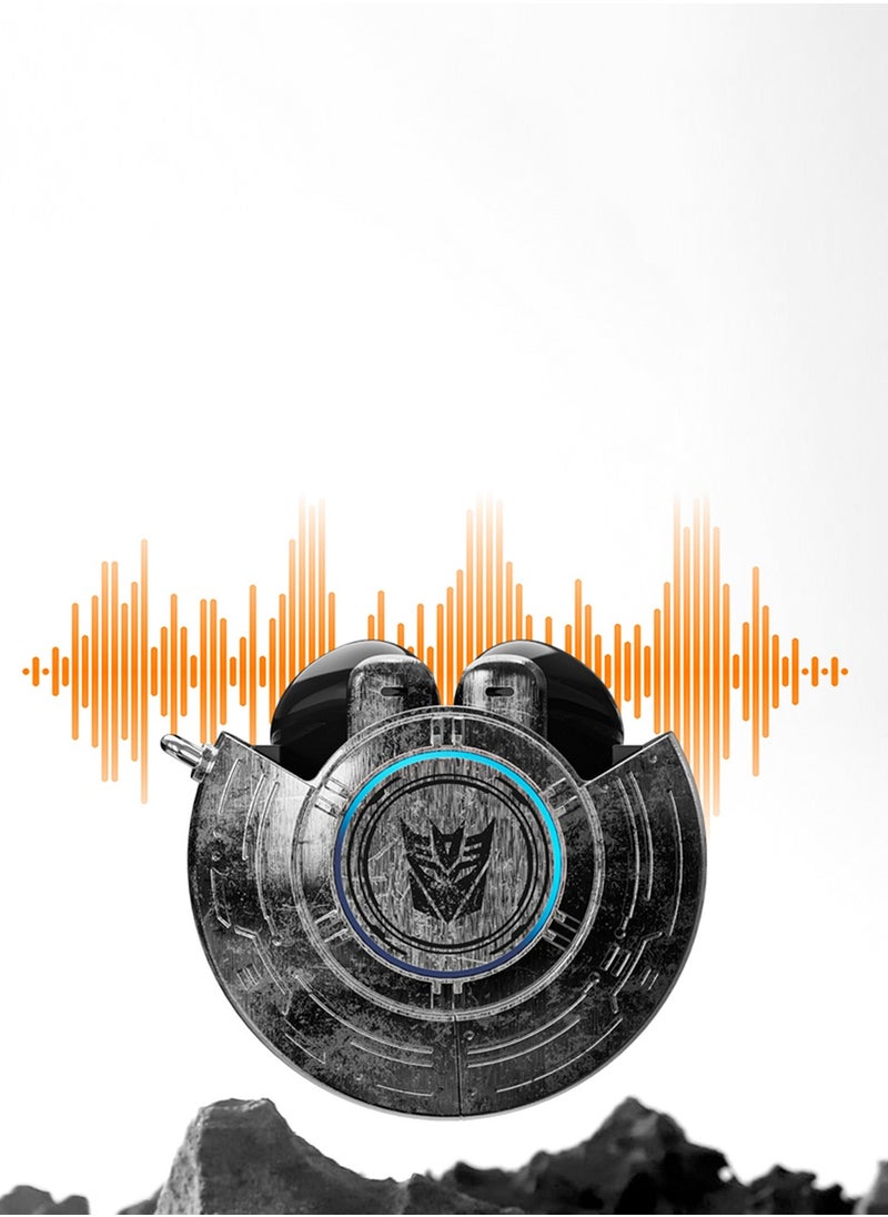 TF-T31 Wireless Bluetooth Earphones TWS, Environmental Noise Cancellation, 25 Hour Battery Life, Fast Charging, Gaming and Music Mode, Touch Controls – Black