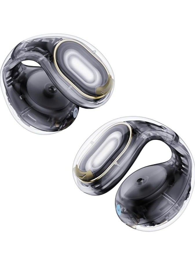 Soundcore C30i by Anker, Open-Ear Earbuds, Clip-On Headphones, Lightweight Comfort, Stable Fit, Firm-Shell Design, Attachable Ear Grips, Big Drivers for Clear Audio, Playtime 10H-30H , IPX4 Water-Resistant Black