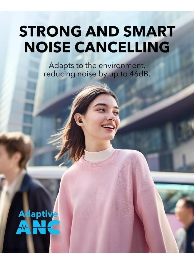 Soundcore A30i by Anker, Noise Cancelling Earbuds, Lipstick-Shaped Stylish Design, Tiny, Lightweight Comfort, Smart Noise Cancelling, Clear Sound, 24H Playtime, IP54, Wireless Earbuds, Bluetooth 5.4 Black