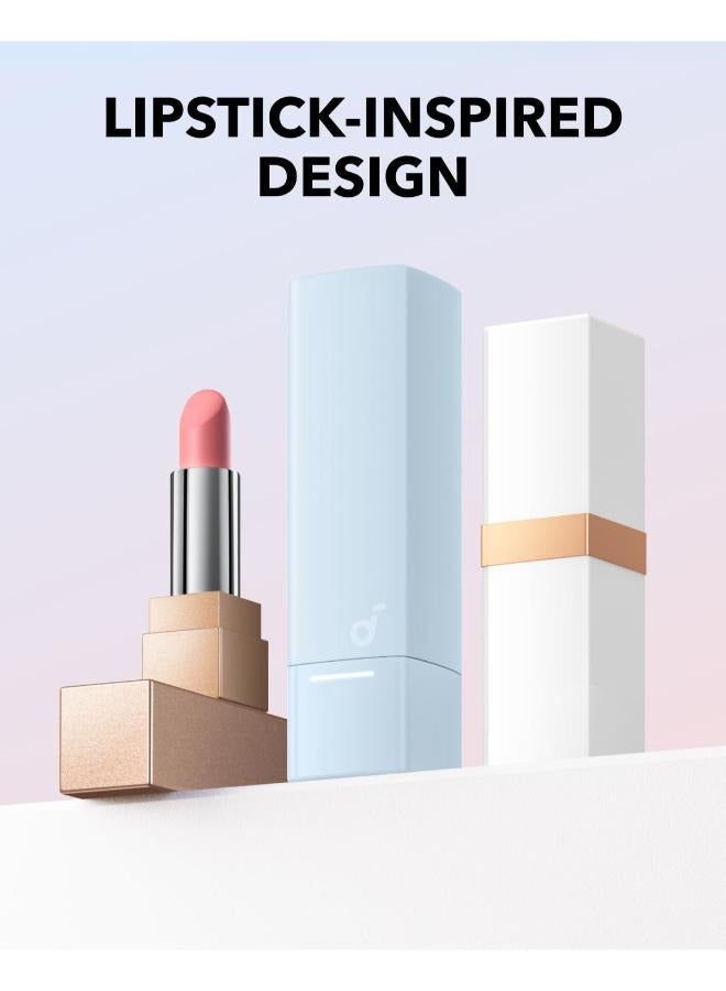 Soundcore A30i by Anker, Noise Cancelling Earbuds, Lipstick-Shaped Stylish Design, Tiny, Lightweight Comfort, Smart Noise Cancelling, Clear Sound, 24H Playtime, IP54, Wireless Earbuds, Bluetooth 5.4 Blue