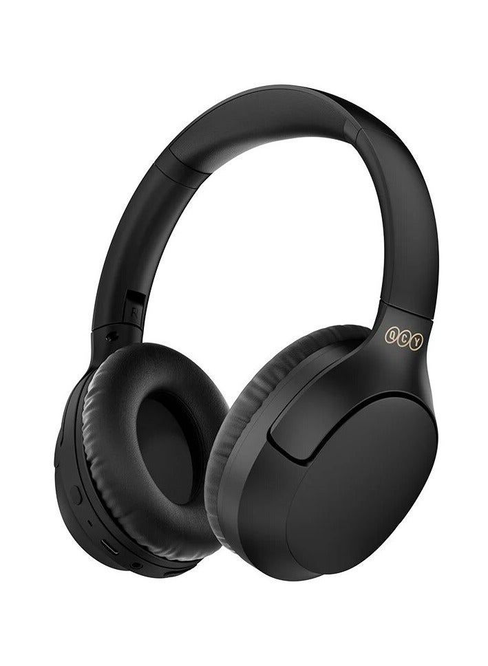 H3 PRO Over Ear Headphones Adaptive ANC, Wired & Wireless Connectivity, 50dB Active Noise Cancellation with Multiple Modes, LDAC Hi-Res Wireless Audio, 55H Playtime, Custom EQ via App - Black