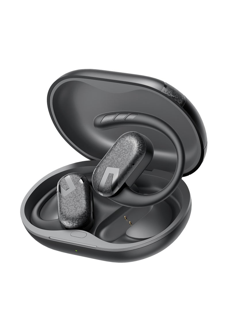 Bluetooth Breezy Open Headset Adjustable Hook 5.4 Microphone Wireless Ipx4 Waterproof Sports 40 Hour Play Support Apps Sports Music Calls Works Black black