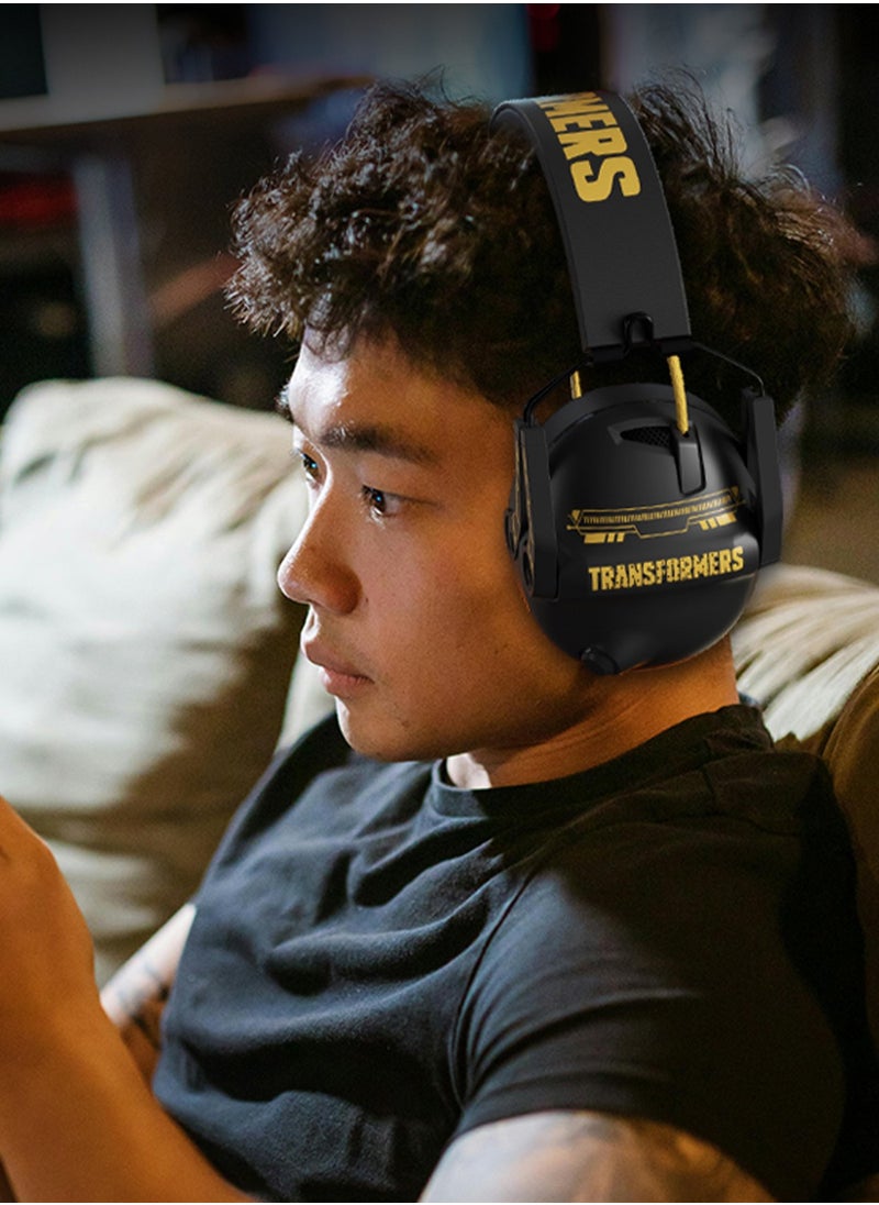 TF-G03 Wireless Gaming Headset – Foldable Design, Dual Mode, Long Battery Life, 7.1 Surround Sound, Noise-Cancelling Retractable Mic, Ultra-Comfortable for PC, PS5, Xbox, and Switch Compatible - Black