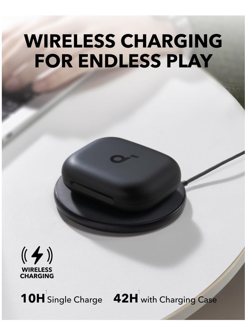AeroFit 2 by Anker, Open-Ear Headphones, Adjustable Ear Hooks, Snug Fit, Rich Bass, Hi-Res Wireless Audio, 42H Play, Bluetooth 5.4, Wireless Charging, IP55, AI Clear Calls, Open-Ear Earbuds Black