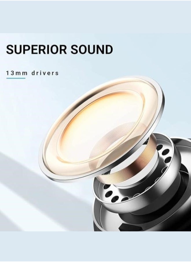 Zedx ACE PRO J21 Original Proof V5.4 True Bluetooth Wireless Earbuds, ENC Mic, Clear Sound, Type C, 30H Playtime, IPX4, Wireless Earphones Transparent