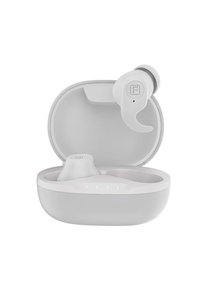 StudX Wireless Earbuds with Active Noise Cancellation (ANC) - 25 Hours Playtime with Bluetooth 5.4 - HiFi Stereo Sound Airpods - Gaming Bluetooth Earphones with Ultra-Low Latency - Deep Bass, IPX4 Water Resistant - For Exercise, Gym - Compatible with iPhone & Android (White)