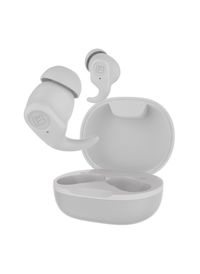 StudX Wireless Earbuds with Active Noise Cancellation (ANC) - 25 Hours Playtime with Bluetooth 5.4 - HiFi Stereo Sound Airpods - Gaming Bluetooth Earphones with Ultra-Low Latency - Deep Bass, IPX4 Water Resistant - For Exercise, Gym - Compatible with iPhone & Android (White)