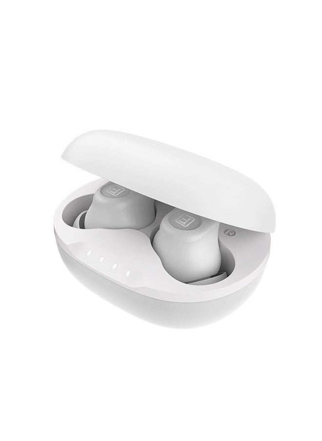 StudX Wireless Earbuds with Active Noise Cancellation (ANC) - 25 Hours Playtime with Bluetooth 5.4 - HiFi Stereo Sound Airpods - Gaming Bluetooth Earphones with Ultra-Low Latency - Deep Bass, IPX4 Water Resistant - For Exercise, Gym - Compatible with iPhone & Android (White)