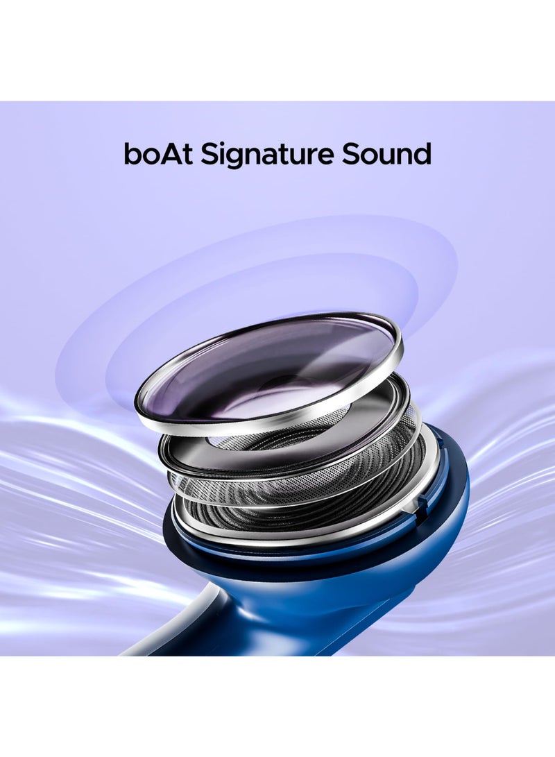 Airdopes 91 In Ear Tws Earbuds With 45 Hrs Playtime, Beast Mode With 50 Ms Low Latency, Dual Mics With Enx, Asap Charge, Iwp Tech, Ipx4 & Bluetooth V5.3 Starry Blue