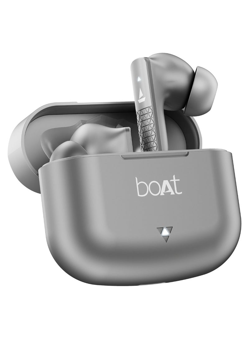 Airdopes 91 In Ear TWS Earbuds with 45 hrs Playtime, Beat Mode with 50 ms Low Latency, Dual Mics with ENx, ASAP Charge, IWP Tech, IPX4 & Bluetooth v5.3 Mist Grey