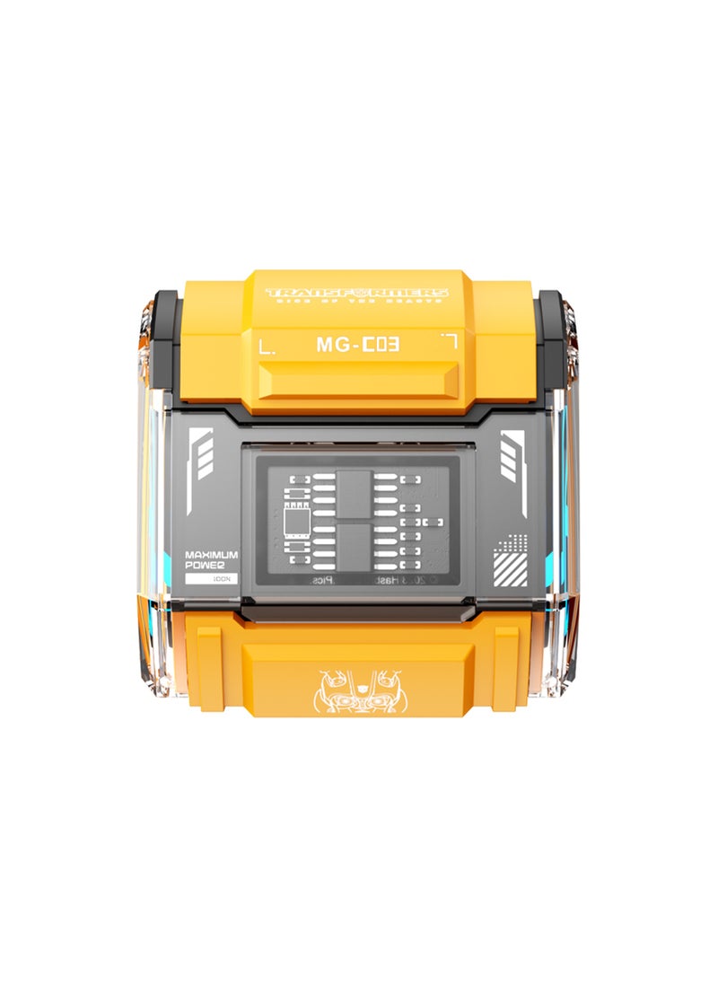 MG-C03 Wireless Bluetooth Earphones, 13mm Drivers, Bluetooth 5.0, Noise Isolation, 5H Playtime – Yellow