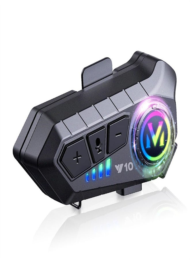 EXCEFORE, Motorcycle Helmet Headset, V5.3 Bluetooth Speakers with Music Sharing, Noise Cancellation Helmet Headphone with Strong Bass，IPX6 Waterproof Headphone