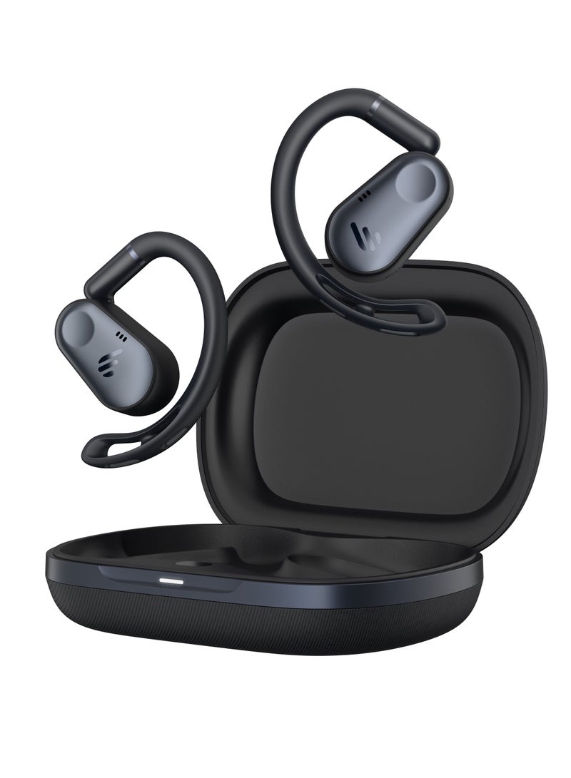Comfo Flex Open-Ear True Wireless Earbuds, Bluetooth 5.4, Built-in Mic, 10 Hrs Battery Life, Fast Charging, IP55 Sweat Resistant for daily life Black