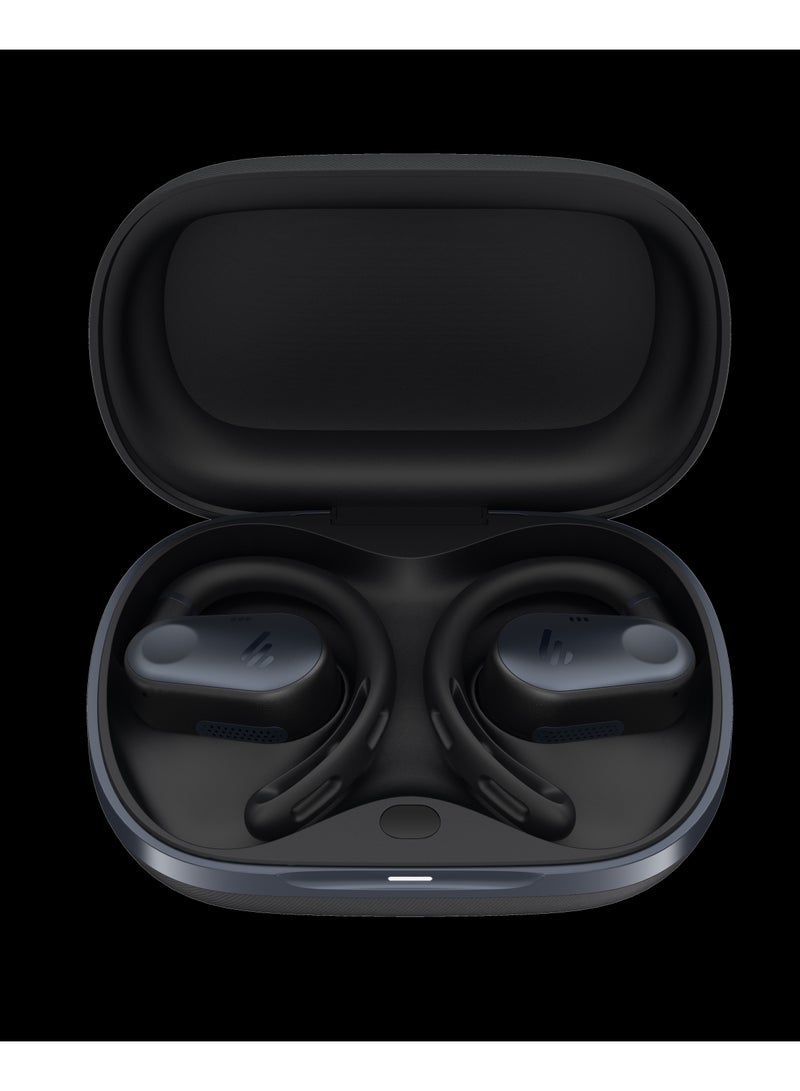 Comfo Flex Open-Ear True Wireless Earbuds, Bluetooth 5.4, Built-in Mic, 10 Hrs Battery Life, Fast Charging, IP55 Sweat Resistant for daily life Black