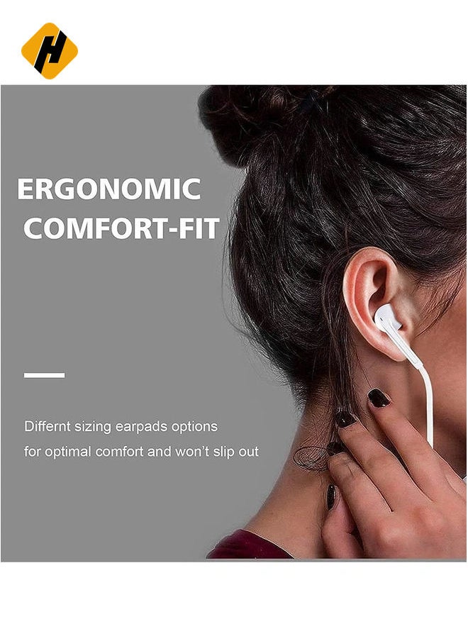 for iPhone Earphones Wired Headphones Built-in Mic&Volume Control & Noise Cancellation In-Ear Earphones Earbuds Compatible for iPhone 11/12/13 Pro/XS Max/8/8plus 7/7plus Support for all iOS