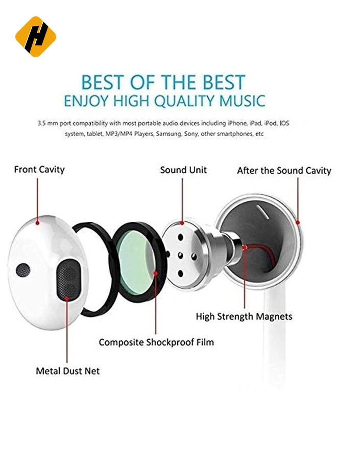 for iPhone Earphones Wired Headphones Built-in Mic&Volume Control & Noise Cancellation In-Ear Earphones Earbuds Compatible for iPhone 11/12/13 Pro/XS Max/8/8plus 7/7plus Support for all iOS