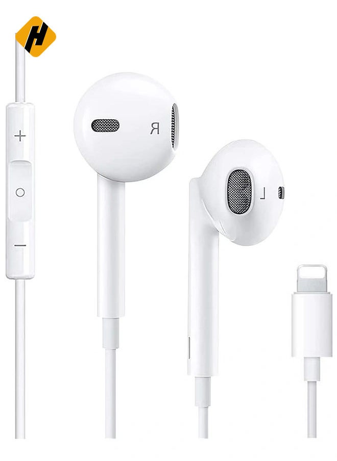 for iPhone Earphones Wired Headphones Built-in Mic&Volume Control & Noise Cancellation In-Ear Earphones Earbuds Compatible for iPhone 11/12/13 Pro/XS Max/8/8plus 7/7plus Support for all iOS
